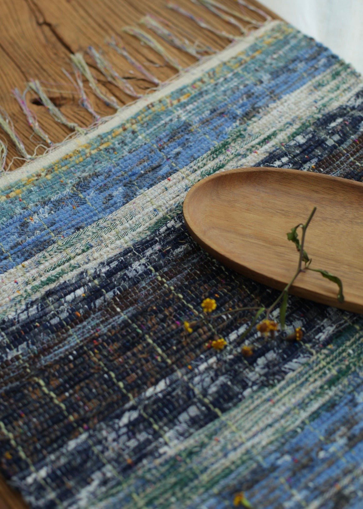 Rewoven Textile in Motion｜A Versatile Piece for Wall, Table, or Floor