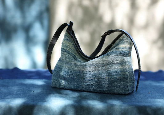 Long Years | Vintage Indigo Liezhi Bag