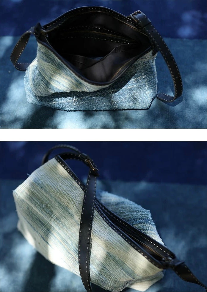 Long Years | Vintage Indigo Liezhi Bag