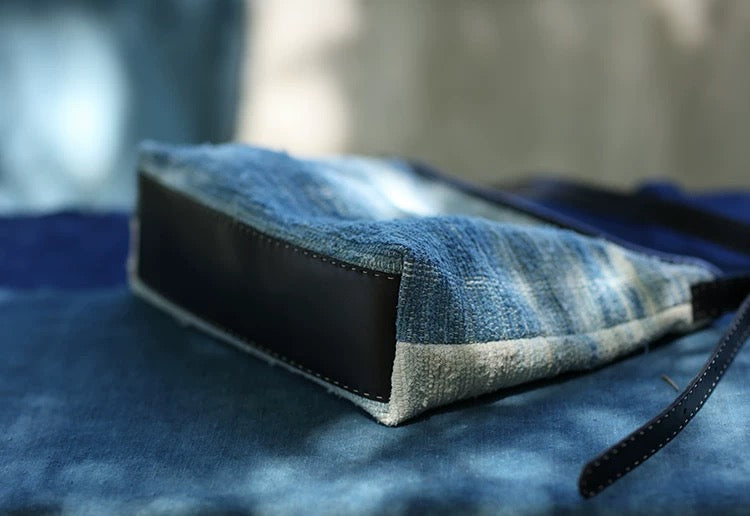 Long Years | Vintage Indigo Liezhi Bag