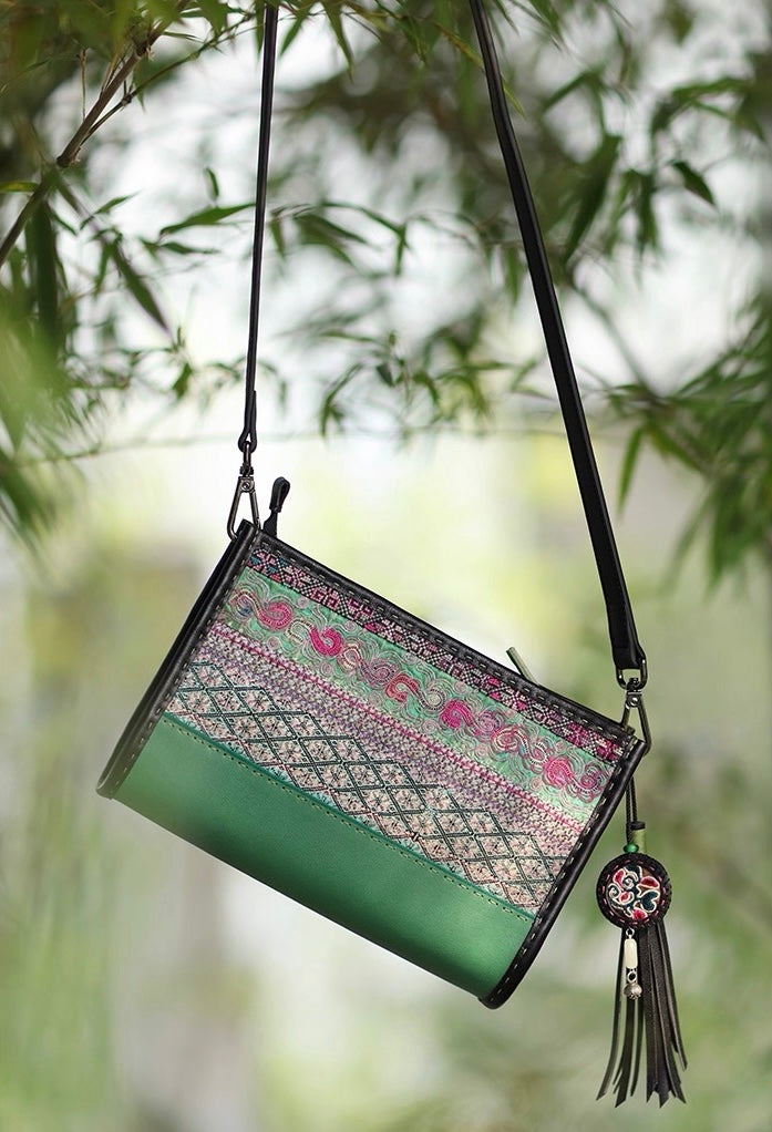 Meadow | Vintage Miao Embroidery Crossbody Bag