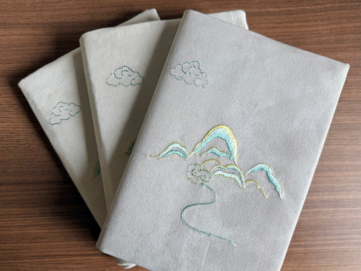 High Mountain Long River | Yi Hand-Embroidered A5 Notebook Cover