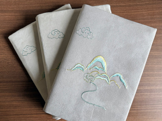 High Mountain Long River | Yi Hand-Embroidered A5 Notebook Cover