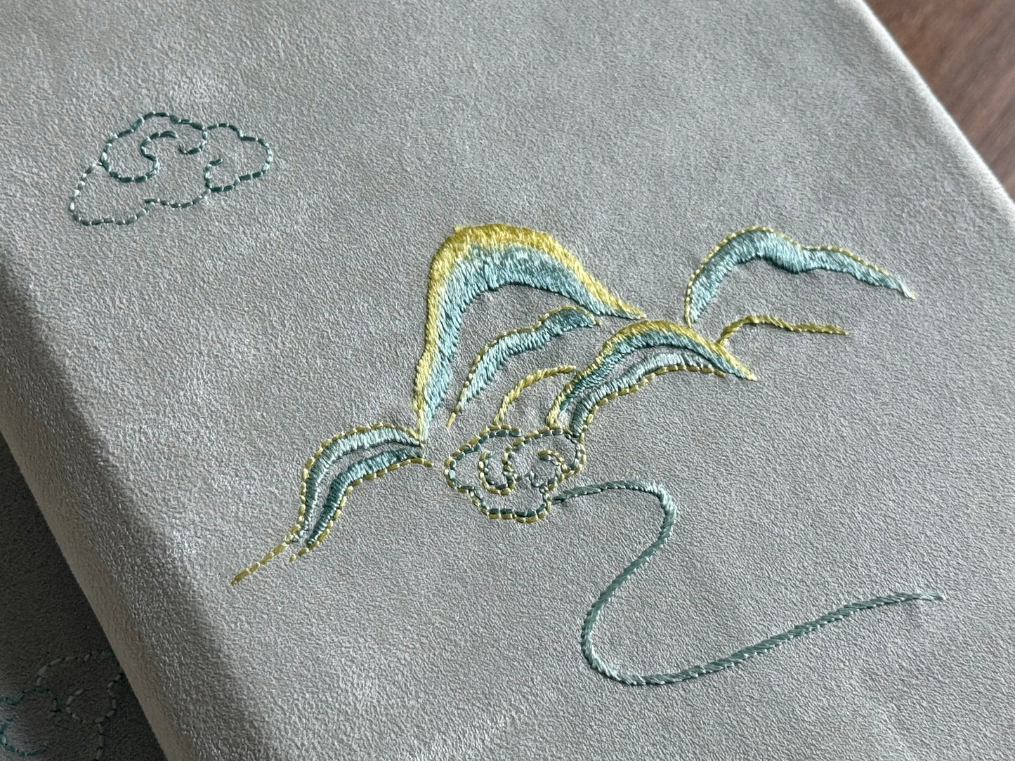 High Mountain Long River | Yi Hand-Embroidered A5 Notebook Cover