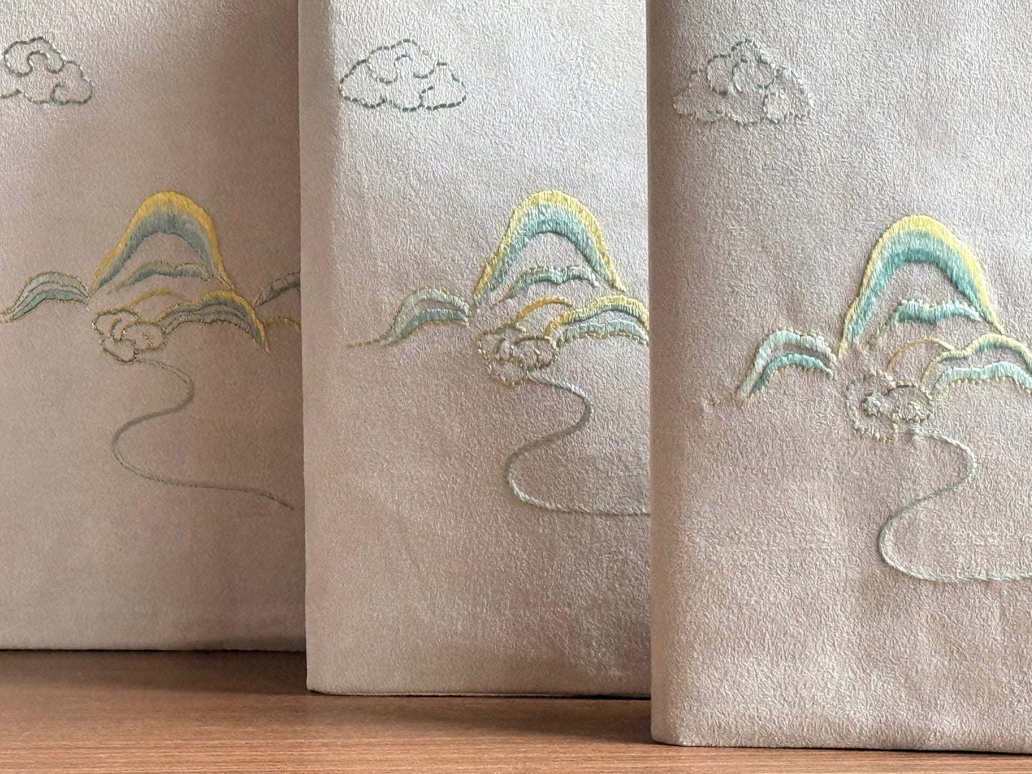 High Mountain Long River | Yi Hand-Embroidered A5 Notebook Cover