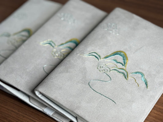 High Mountain Long River | Yi Hand-Embroidered A5 Notebook Cover