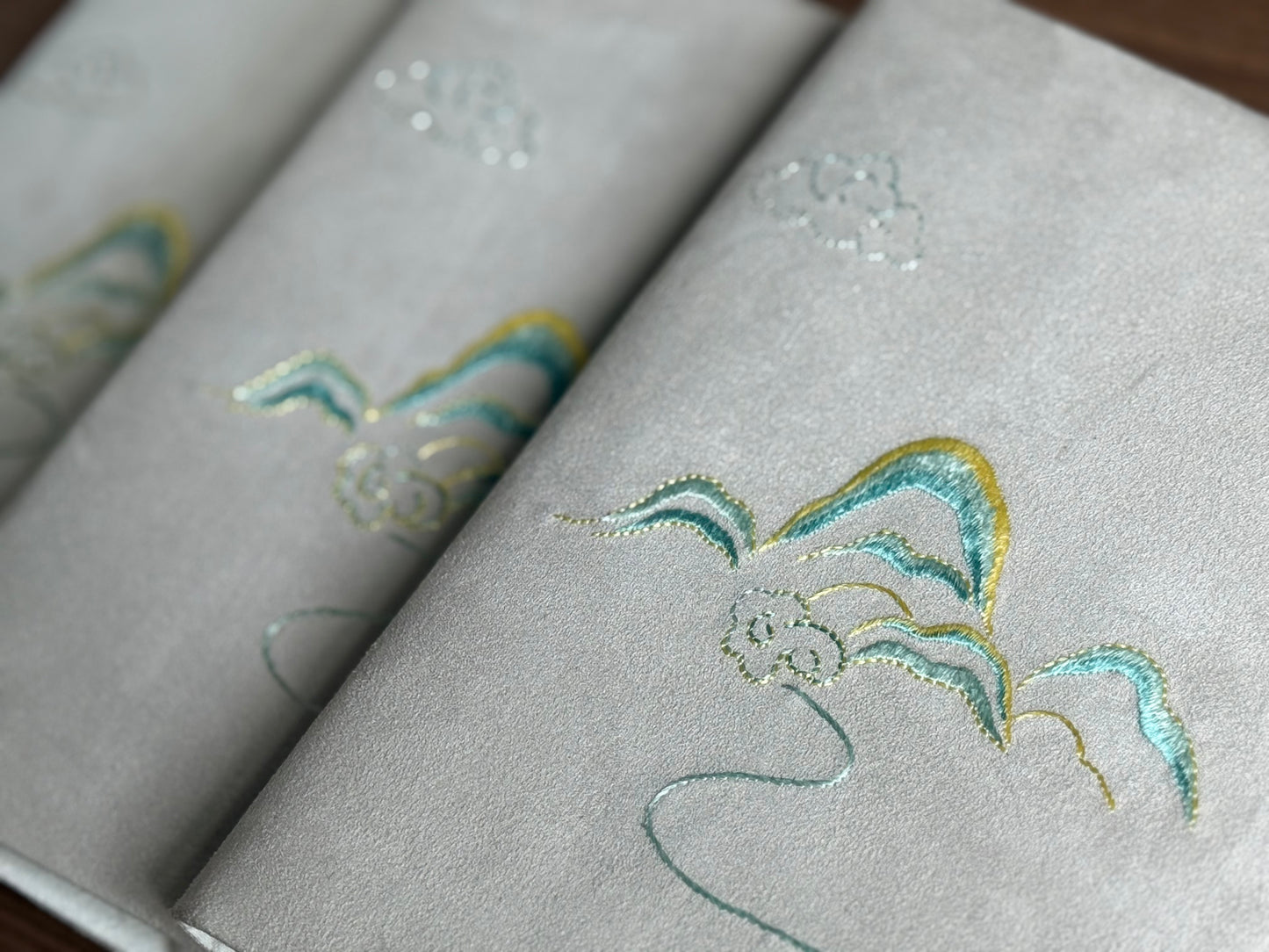 High Mountain Long River | Yi Hand-Embroidered A5 Notebook Cover