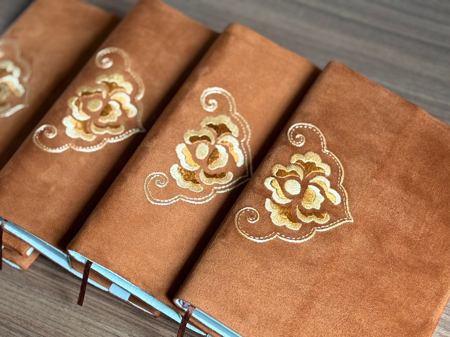 Blossom of Wishes | Yi Hand-Embroidered A5 Notebook Cover