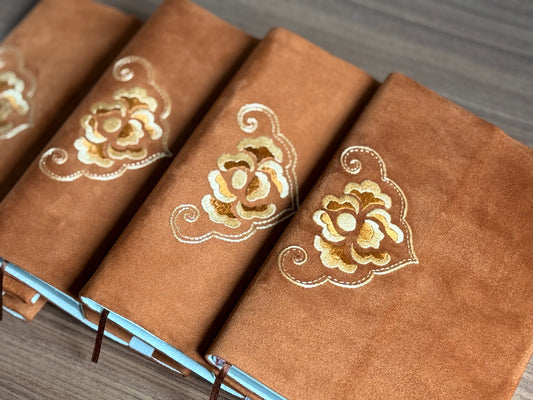 Blossom of Wishes | Yi Hand-Embroidered A5 Notebook Cover