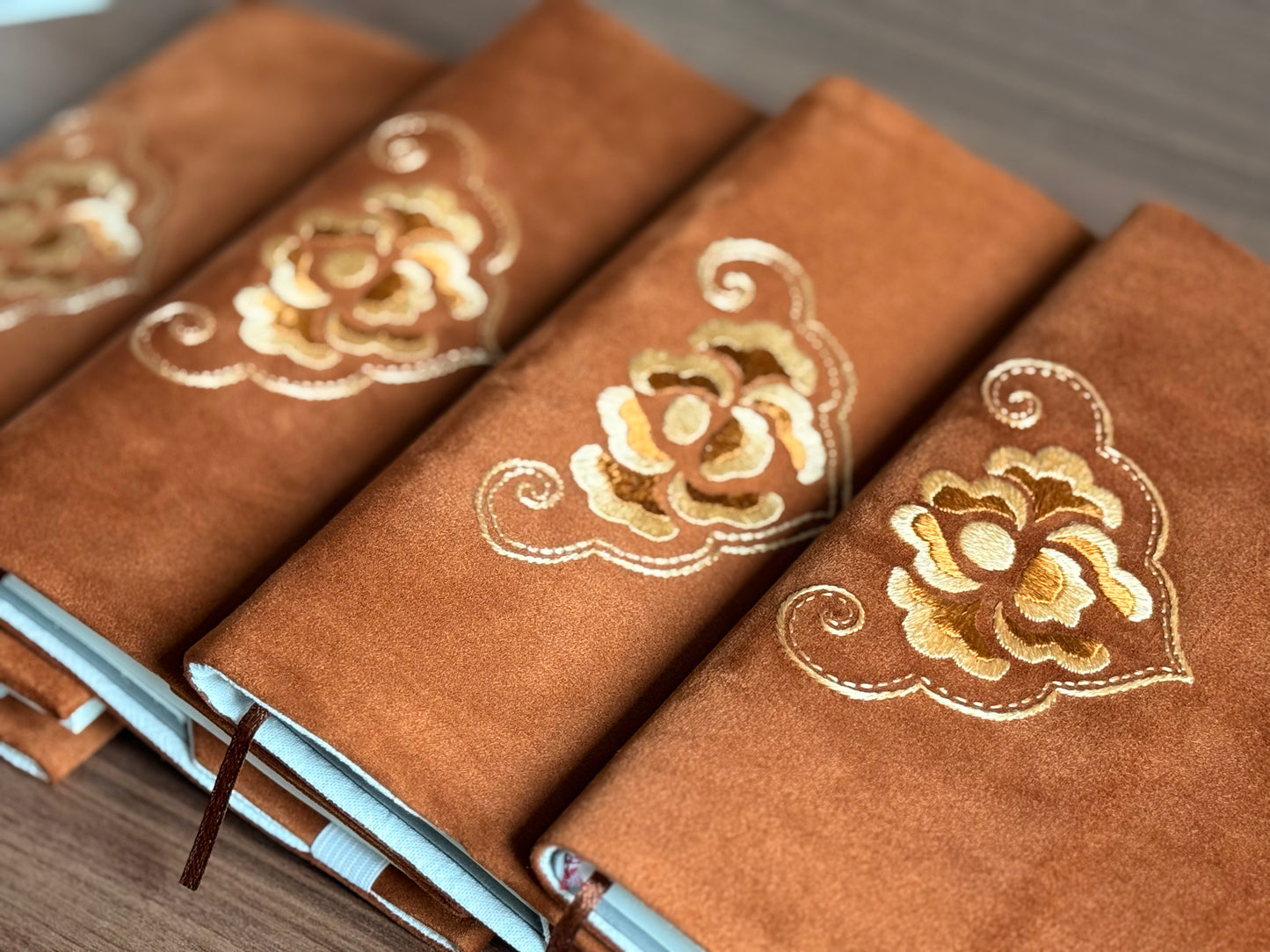 Blossom of Wishes | Yi Hand-Embroidered A5 Notebook Cover
