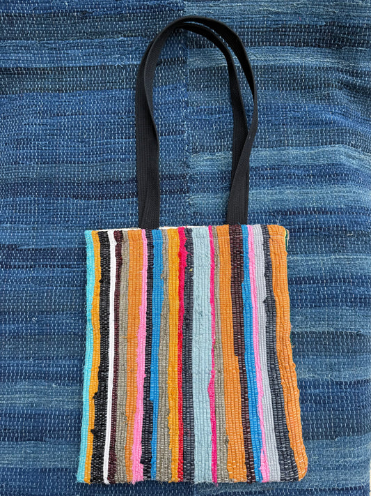 Rainbow | Hand-Woven Rag Weave Slouchy Shoulder Tote