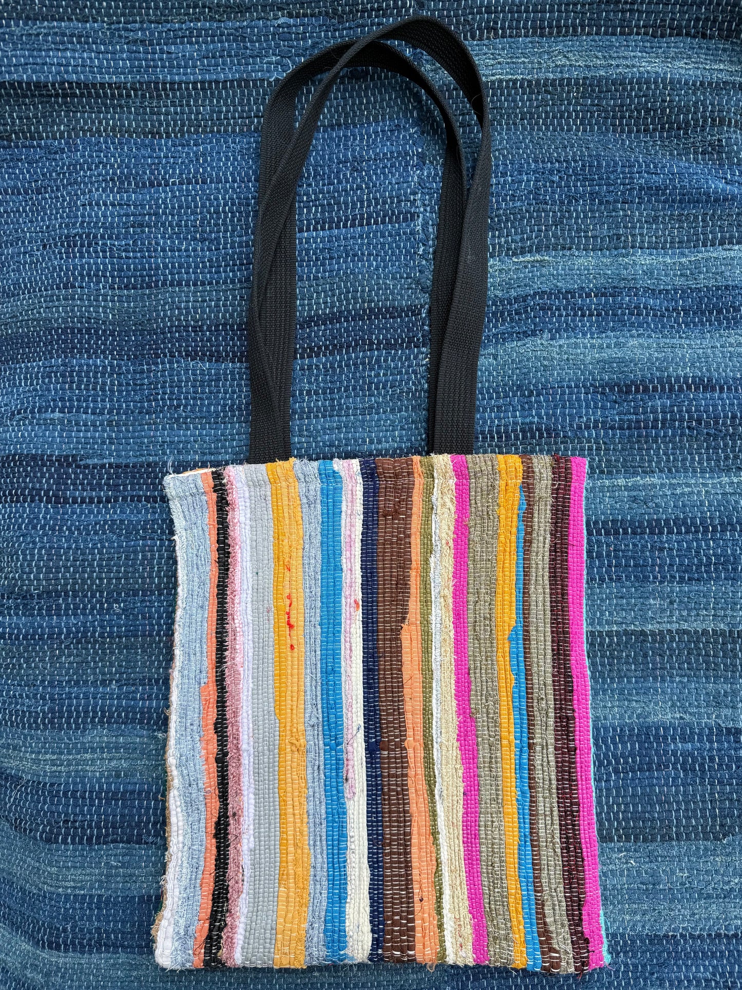 Rainbow | Hand-Woven Rag Weave Slouchy Shoulder Tote