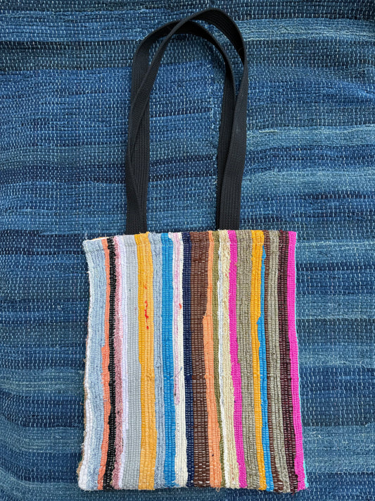 Rainbow | Hand-Woven Rag Weave Slouchy Shoulder Tote