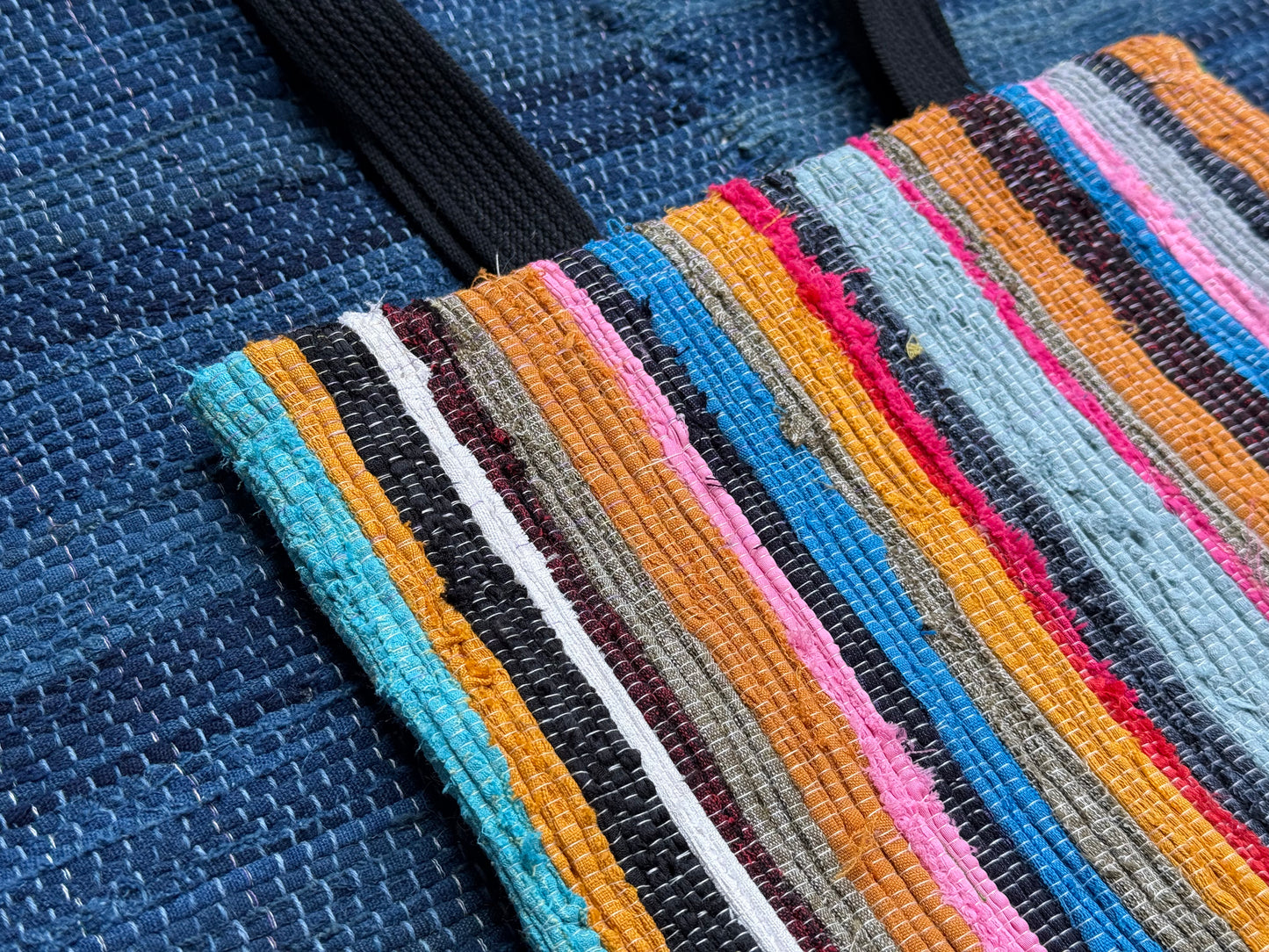 Rainbow | Hand-Woven Rag Weave Slouchy Shoulder Tote