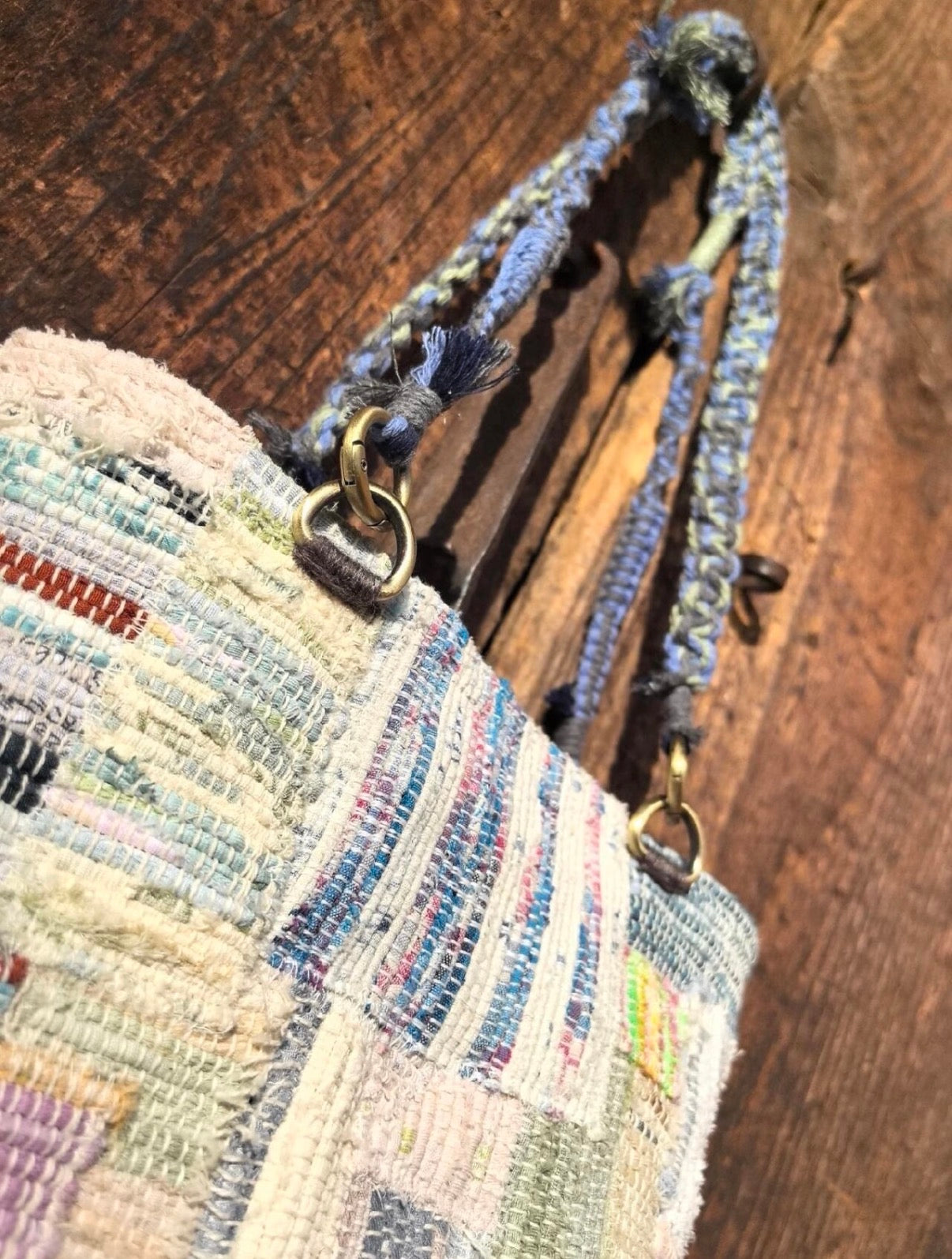 Morgenglanz | Vintage Liezhi Tote in sonnenverblichenem Rot