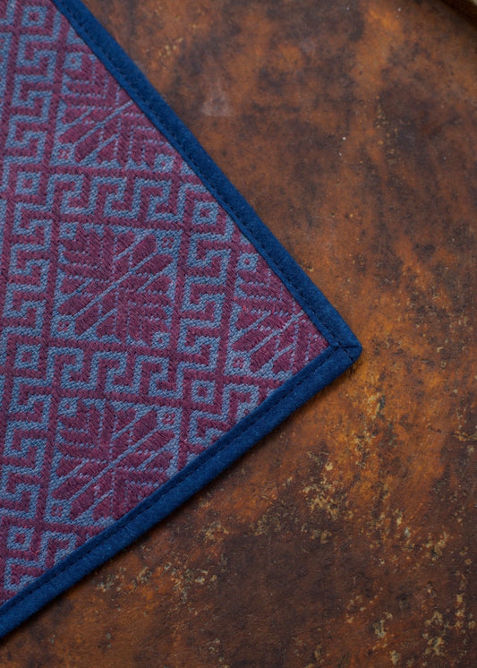 A Quiet Ground for Long Beginnings | Vintage Zhuang Brocade Tea Mat