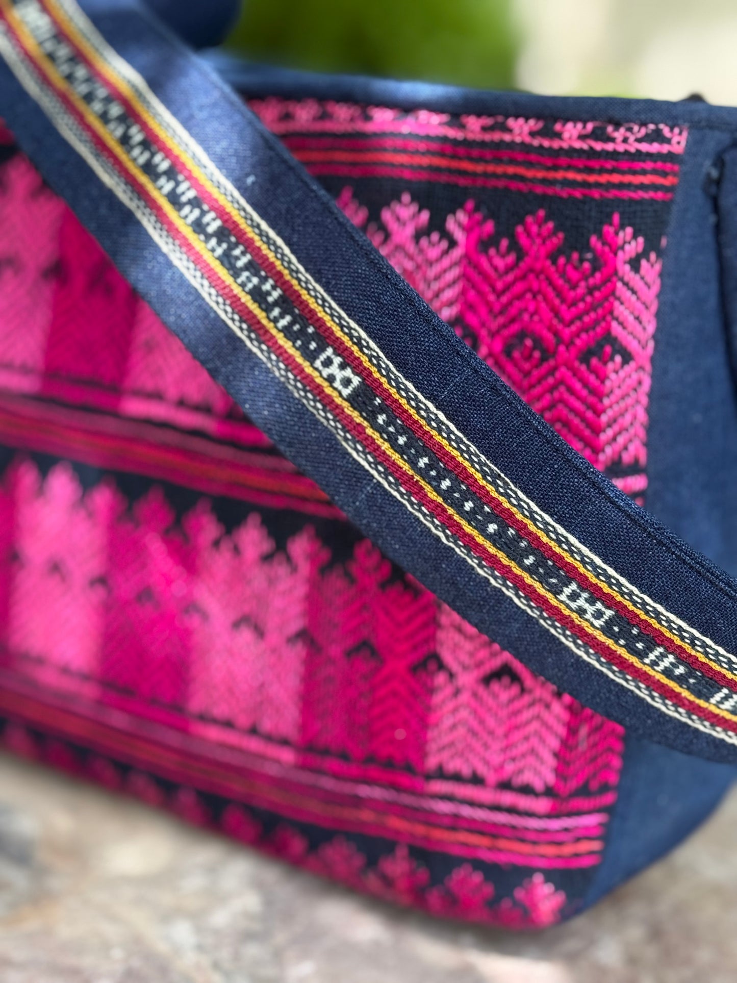 Gentle Promise | Yao Hand-stitched Bag in Blush Gradients