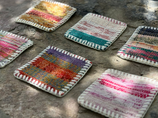 Rag Weaving Coasters (Small Set)