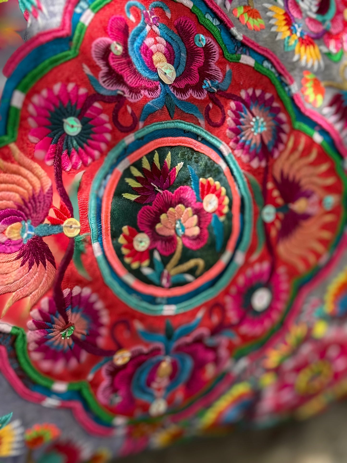Miao Vintage Embroidery Cushion | Protection & Memory
