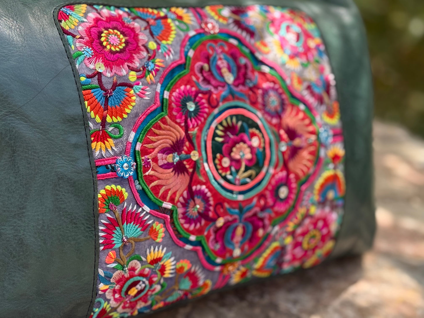 Miao Vintage Embroidery Cushion | Protection & Memory