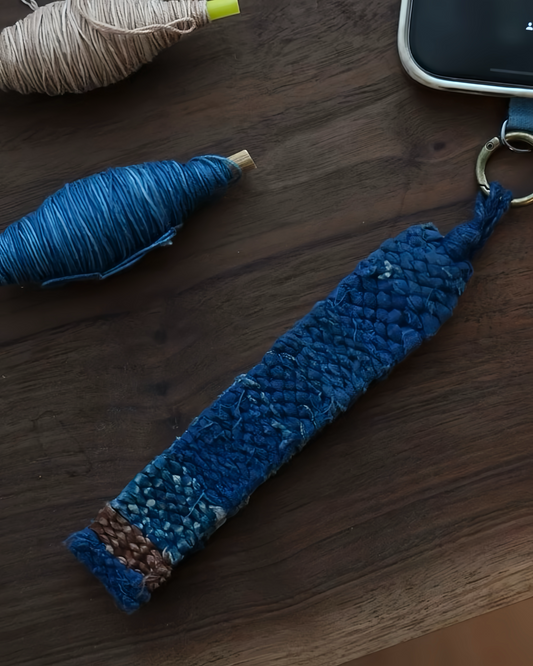Lake | Rag-Weaving Style Hand-Woven Phone Strap