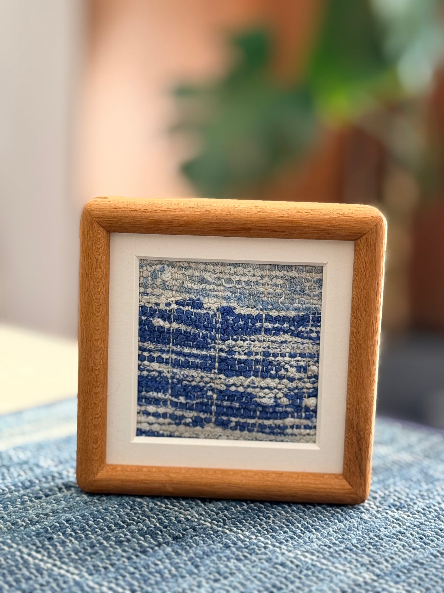 WINDOWS | Framed Rag Weave Textile Art
