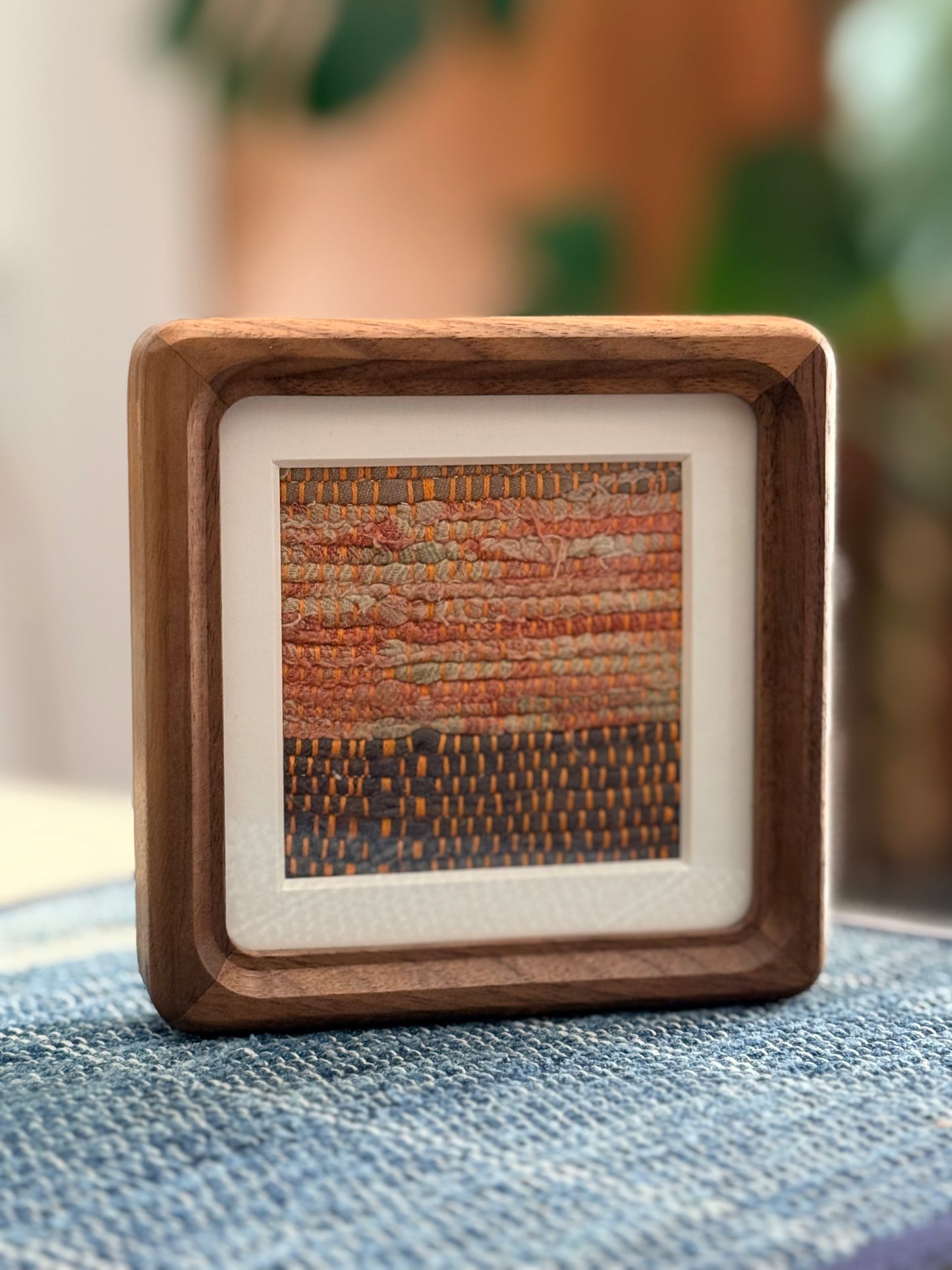 WINDOWS | Framed Rag Weave Textile Art