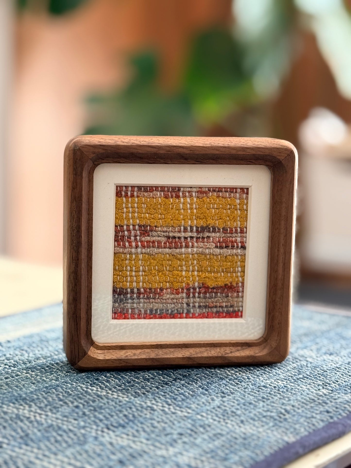 WINDOWS | Framed Rag Weave Textile Art
