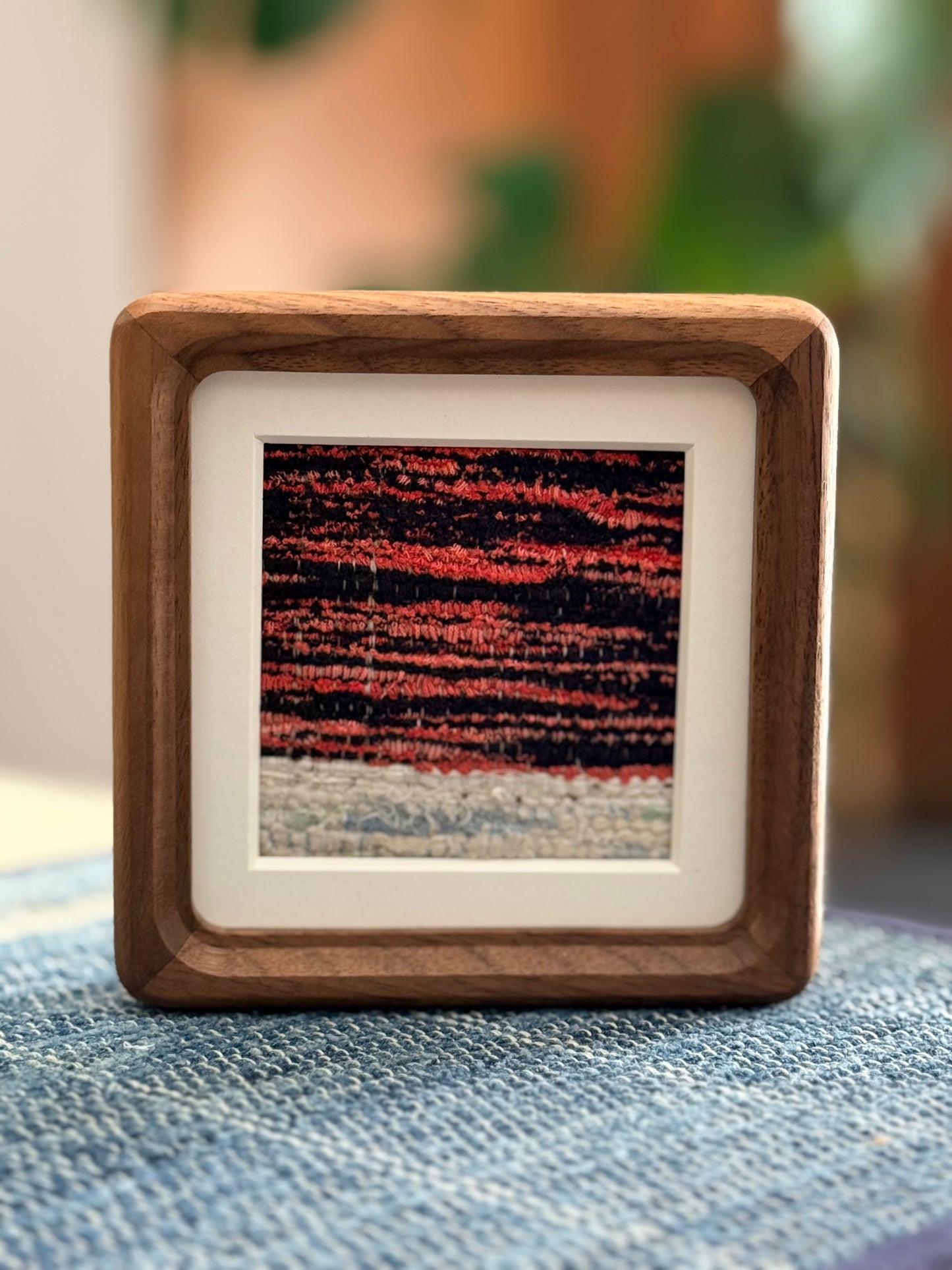 WINDOWS | Framed Rag Weave Textile Art