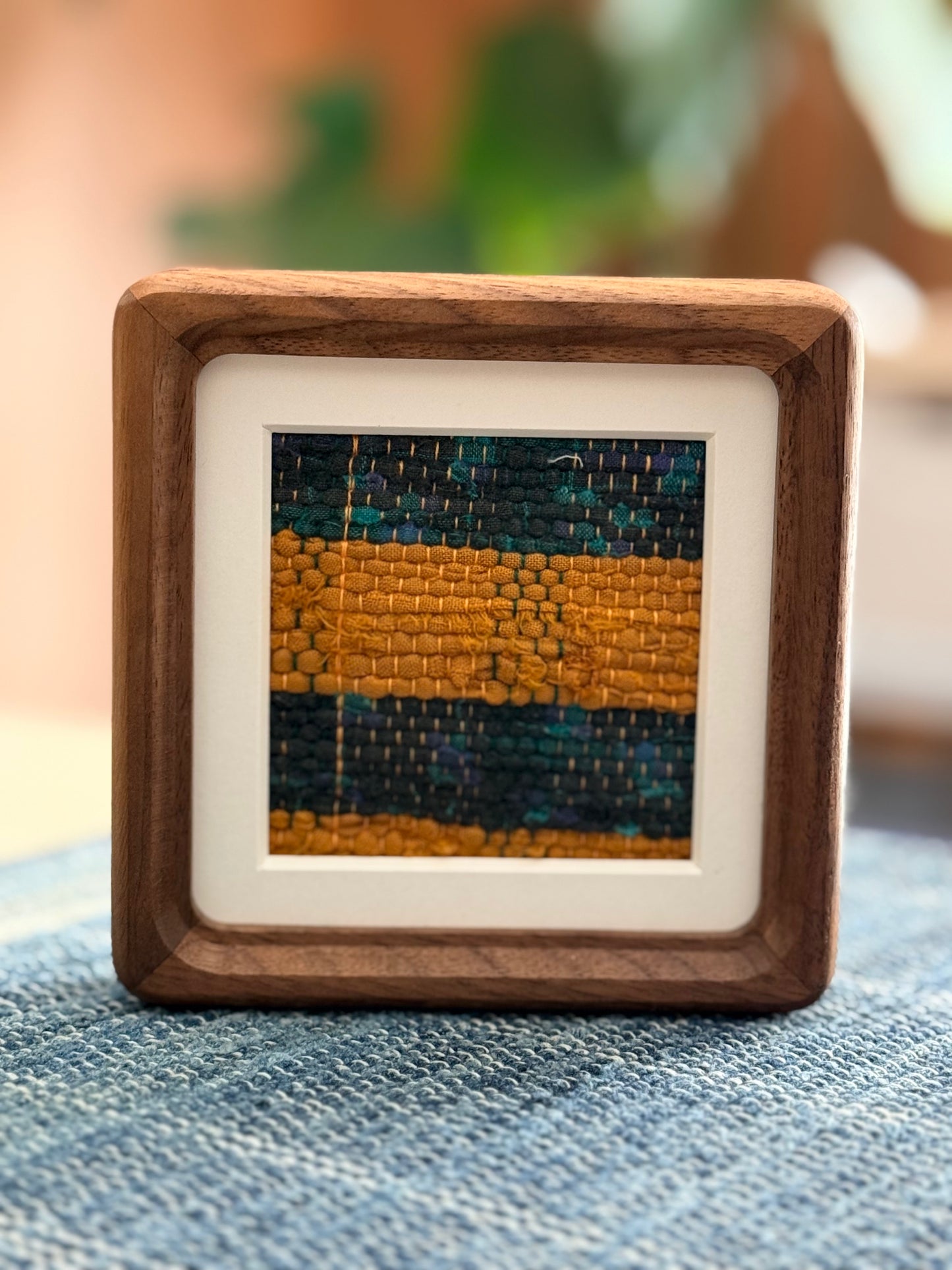 WINDOWS | Framed Rag Weave Textile Art