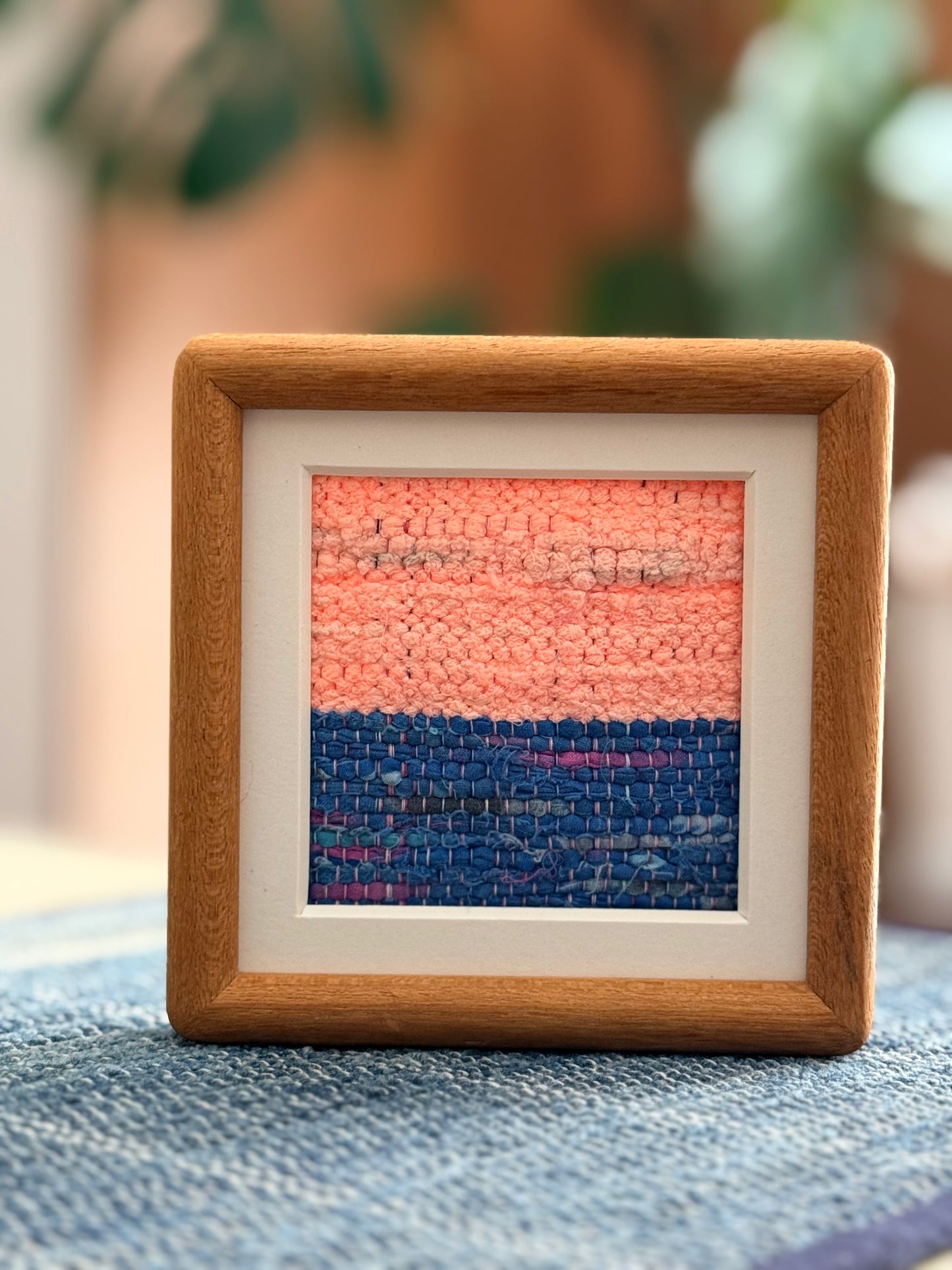 WINDOWS | Framed Rag Weave Textile Art