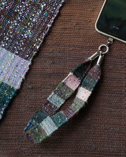 SUMMER MEADOW | Rag-Weaving Style Hand-Woven Phone Strap
