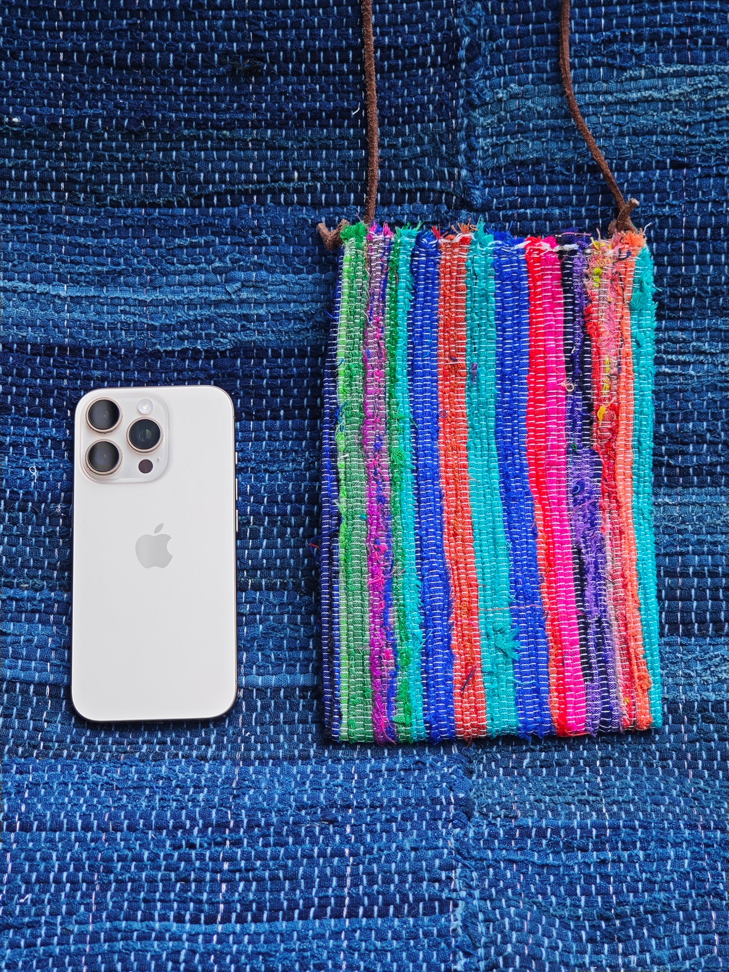 Palette | Hand-Woven Rag Weave Phone Pouch